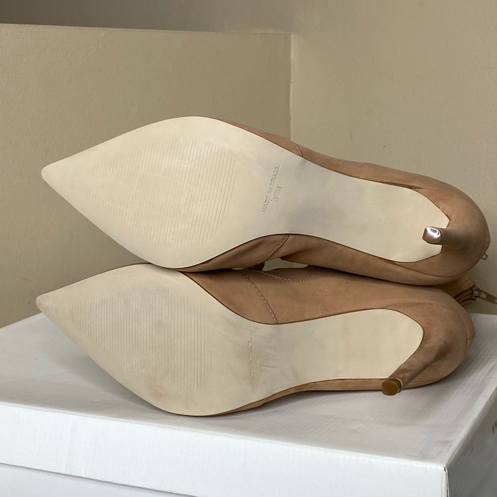 Steve Madden Piper Tan Leather Lace up Pump Bootie - Picture 7 of 11